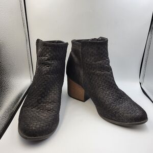 Maurices Black Becca Faux-Leather Booties Sz 8.5